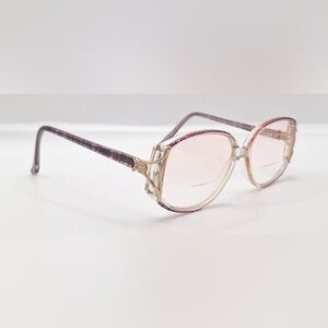 Genevive Purple Translucent Oval Sunglasses Frames Only